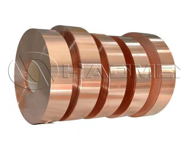 Tira de cobre laminada de alta conductividad para devanados de transformadores, espesor de 0,3 mm